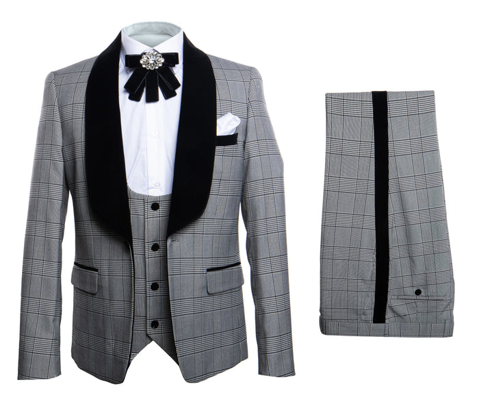 Rossi Man RM1295 Classic 3-Piece Smoking Tuxedo - Men’s Formalwear by USA Men's Outlet