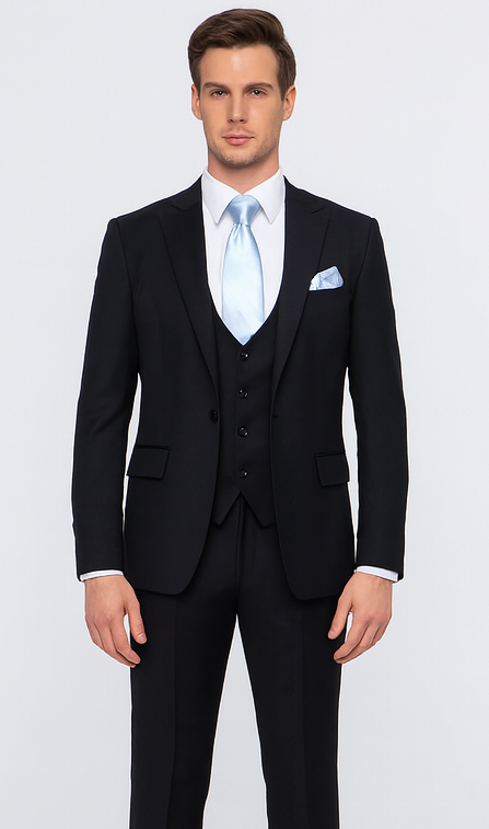 Rossi Man RM1310 - Sydney II Collection Modern Tailored Suit for Men - Elegant 2-Piece Slim Fit Formalwear USA Men's Outlet