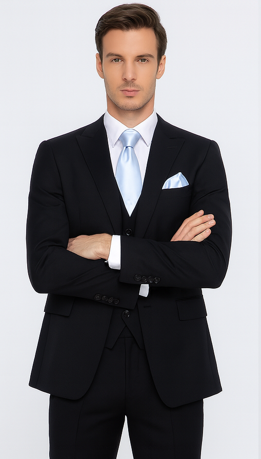 Rossi Man RM1310 - Sydney II Collection Modern Tailored Suit for Men - Elegant 2-Piece Slim Fit Formalwear USA Men's Outlet