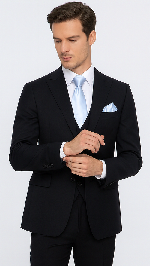 Rossi Man RM1310 - Sydney II Collection Modern Tailored Suit for Men - Elegant 2-Piece Slim Fit Formalwear USA Men's Outlet
