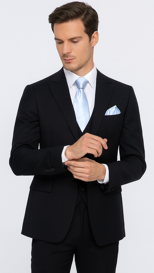 Rossi Man RM1310 - Sydney II Collection Modern Tailored Suit for Men - Elegant 2-Piece Slim Fit Formalwear USA Men's Outlet