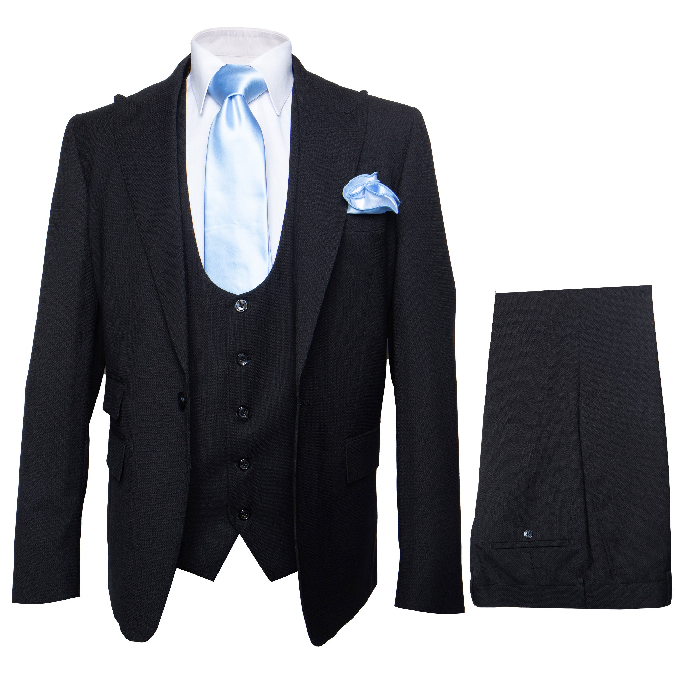 Rossi Man RM1310 - Sydney II Collection Modern Tailored Suit for Men - Elegant 2-Piece Slim Fit Formalwear USA Men's Outlet