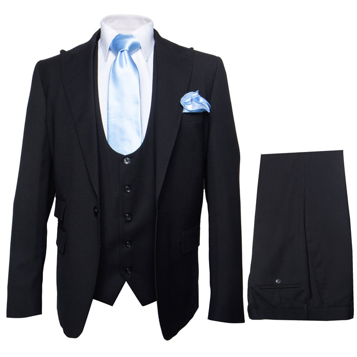 Rossi Man RM1310 - Sydney II Collection Modern Tailored Suit for Men - Elegant 2-Piece Slim Fit Formalwear USA Men's Outlet