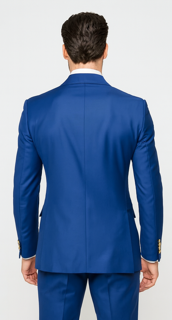 Rossi Man RM1375 - Milano Series Modern 3-Piece Suit for Men - Slim Fit Formalwear USA Men's Outlet