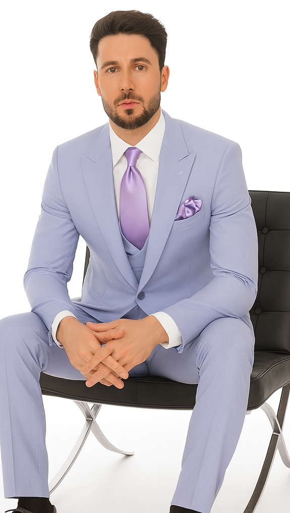 Rossi Man RM1396 - Paul Collection Elegant Formal Suit for Men - Tailored Modern Style at USA Men's Outlet