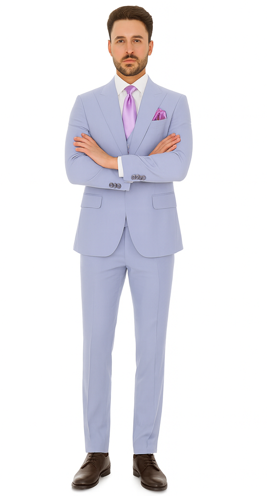 Rossi Man RM1396 - Paul Collection Elegant Formal Suit for Men - Tailored Modern Style at USA Men's Outlet