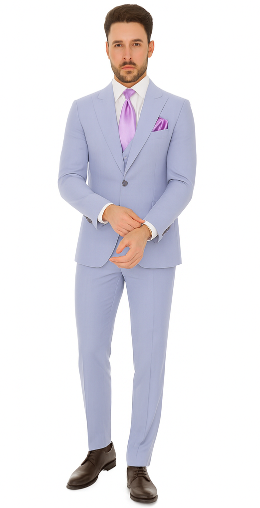 Rossi Man RM1396 - Paul Collection Elegant Formal Suit for Men - Tailored Modern Style at USA Men's Outlet