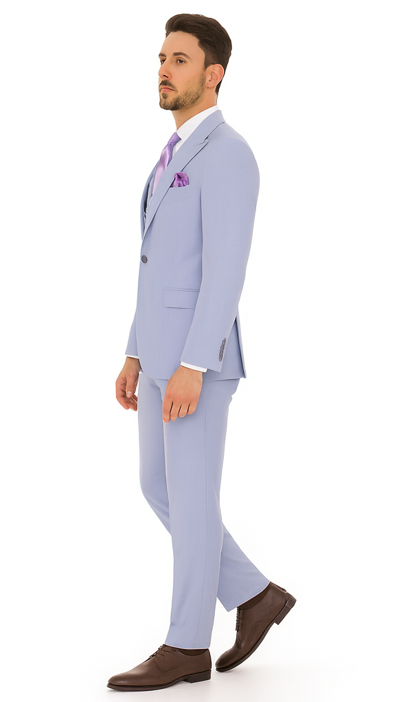 Rossi Man RM1396 - Paul Collection Elegant Formal Suit for Men - Tailored Modern Style at USA Men's Outlet