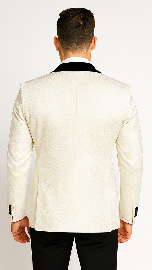Rossi Man RM1449 - Formal 3-Piece Smoking Style Tuxedo for Men - Elegant Modern Evening Wear by USA Men's Outlet