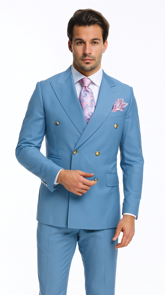 Rossi Man RM1771 - Sophisticated Milano Slim Fit Suit for Men - Modern Formalwear by USA Men's Outlet