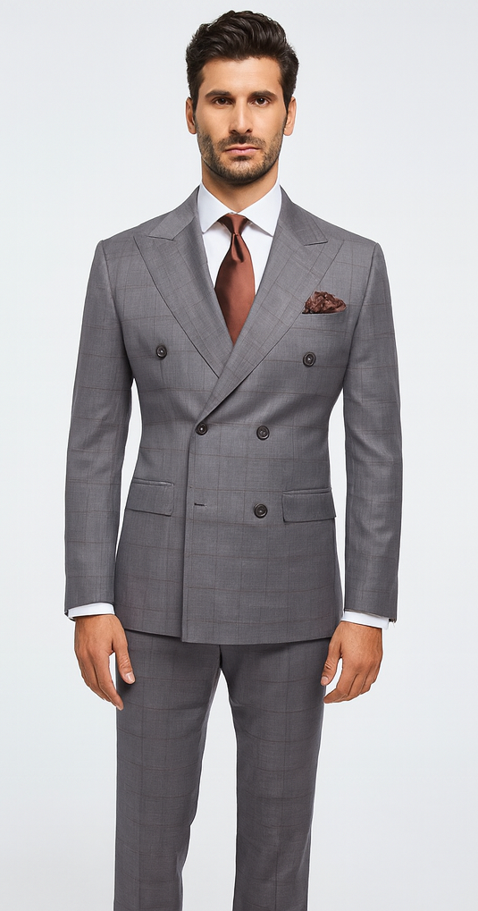 Rossi Man RM1830 - Milano Collection Elegant Formal Suit for Men - Premium Tailored Wear at USA Men's Outlet