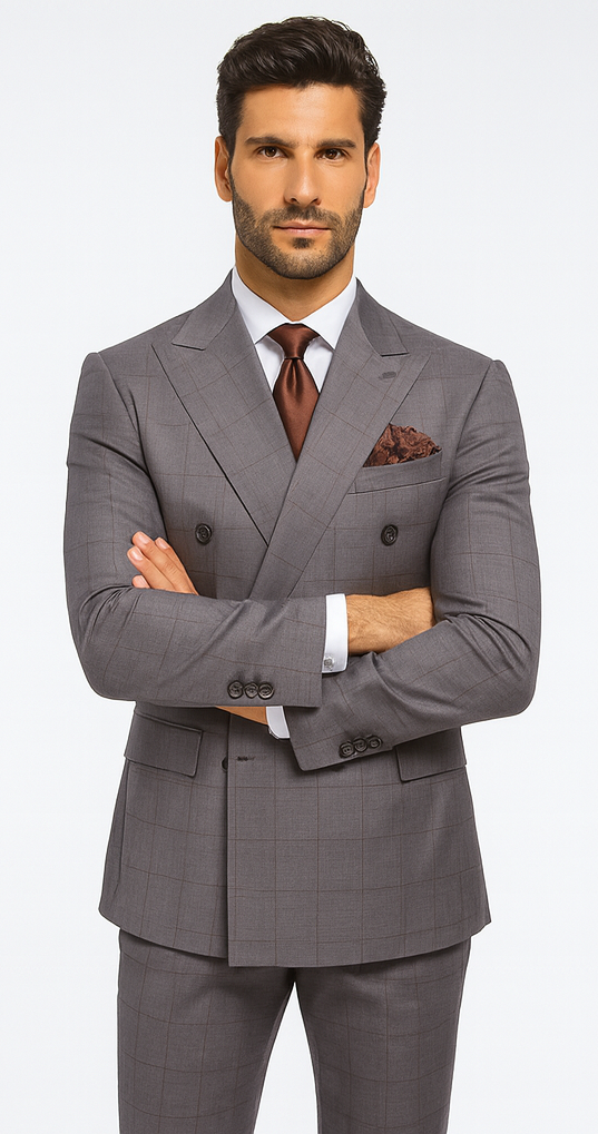 Rossi Man RM1830 - Milano Collection Elegant Formal Suit for Men - Premium Tailored Wear at USA Men's Outlet