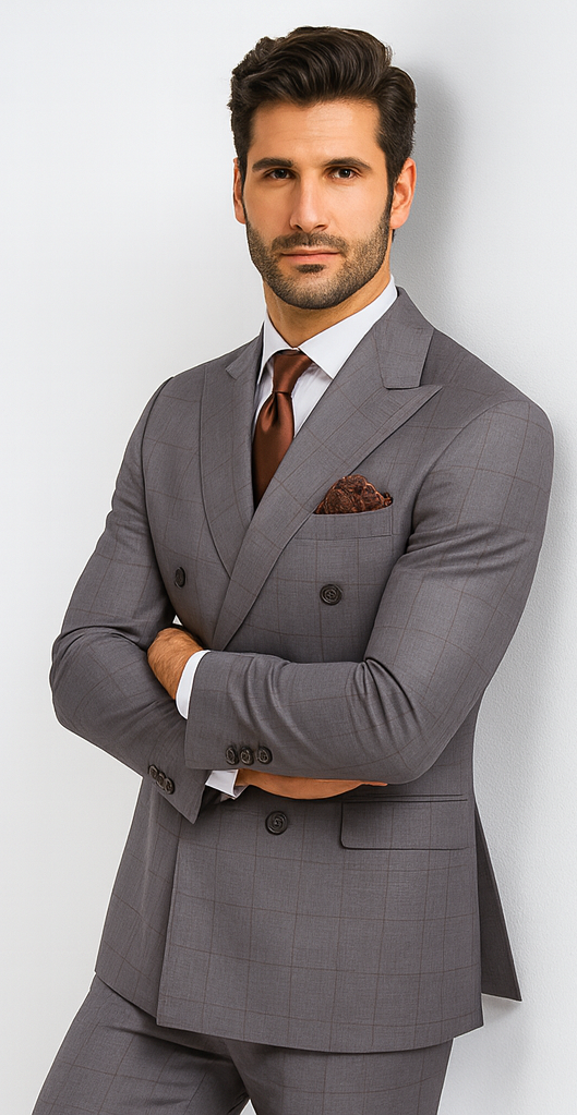 Rossi Man RM1830 - Milano Collection Elegant Formal Suit for Men - Premium Tailored Wear at USA Men's Outlet