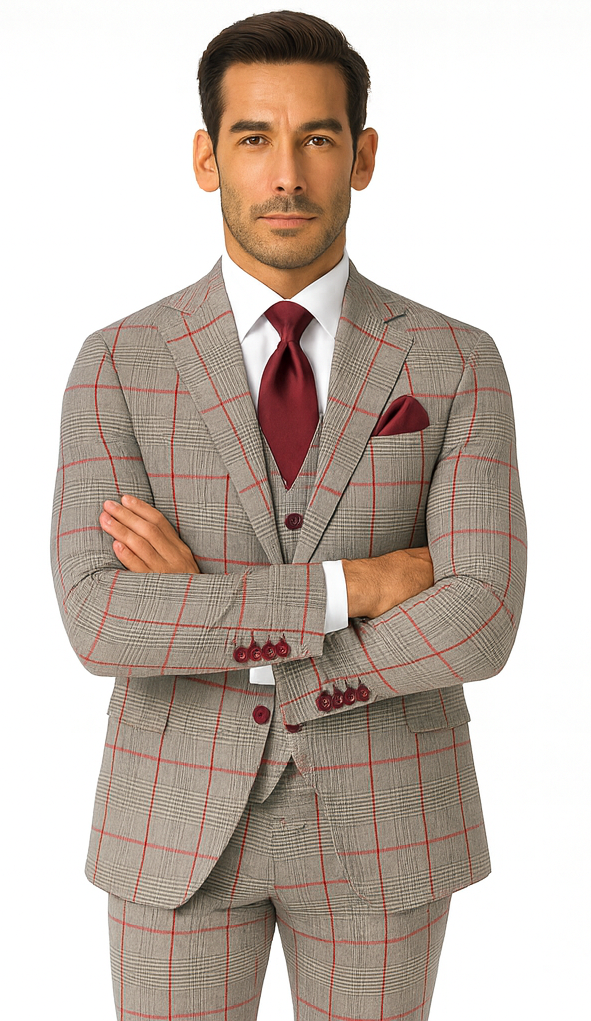 Rossi Man RM1854 Tom Slim Fit Suit - Modern Men’s Formalwear at USA Men's Outlet