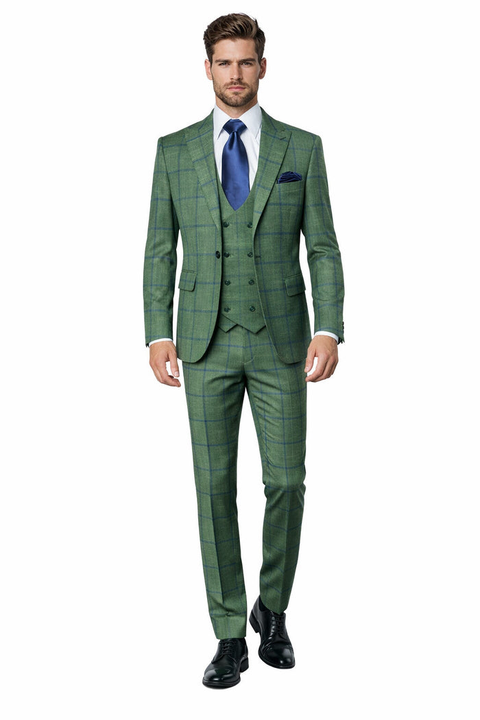 Rossi Man MAX RM1841 Slim Fit 3-Piece Suit - Men’s Formalwear by USA Men's Outlet