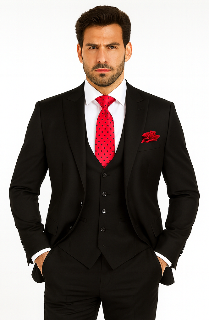 Rossi Man Sydney - RM1101 - Slim Fit Formal Suit for Men - Modern Tailored Elegance USA Men's Outlet