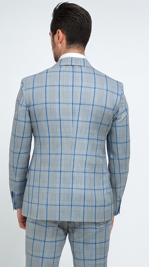 Rossi Man Tom RM1856 - Modern Fit 2-Piece Men’s Suit for Stylish Gentlemen - Tailored Elegance at USA Men's Outlet