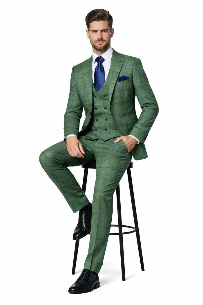 Rossi Man MAX RM1841 Slim Fit 3-Piece Suit - Men’s Formalwear by USA Men's Outlet