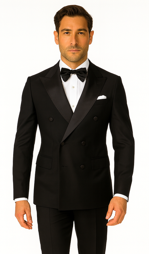 Rossi Man Zeus RM1001 Premium Men’s Tuxedo - Slim Fit Formal Suit by USA Men's Outlet