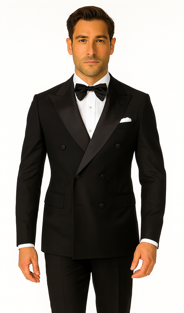 Rossi Man Zeus RM1001 Premium Men’s Tuxedo - Slim Fit Formal Suit by USA Men's Outlet