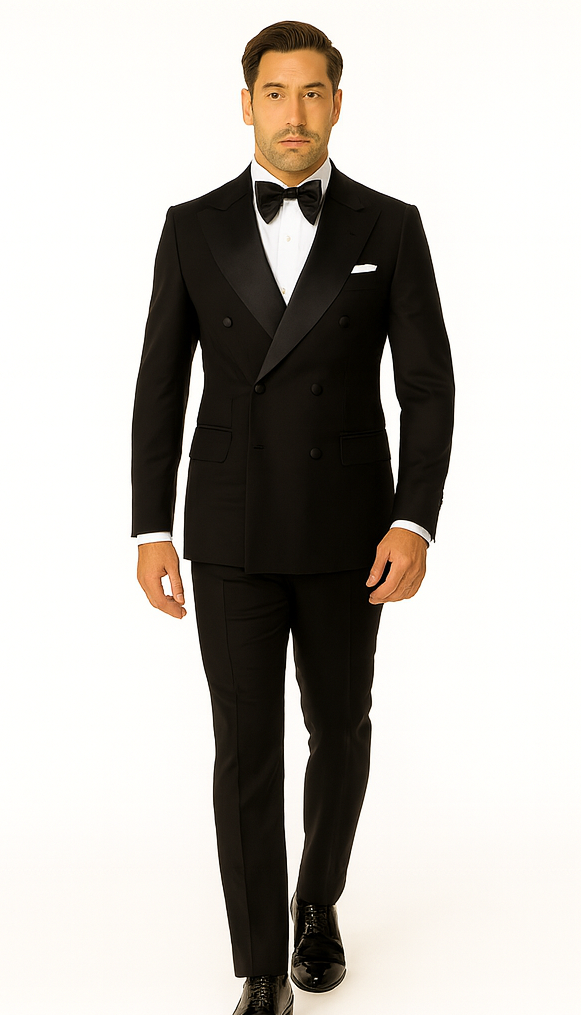 Rossi Man Zeus RM1001 Premium Men’s Tuxedo - Slim Fit Formal Suit by USA Men's Outlet