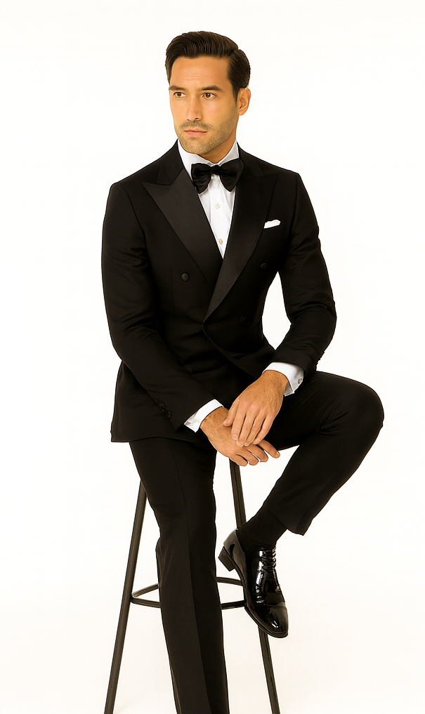 Rossi Man Zeus RM1001 Premium Men’s Tuxedo - Slim Fit Formal Suit by USA Men's Outlet