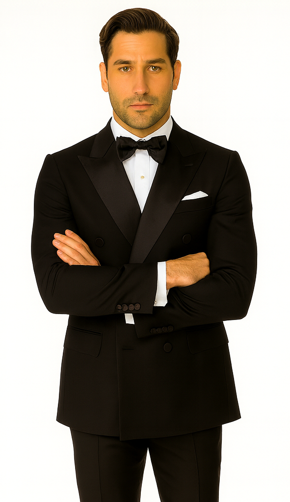 Rossi Man Zeus RM1001 Premium Men’s Tuxedo - Slim Fit Formal Suit by USA Men's Outlet