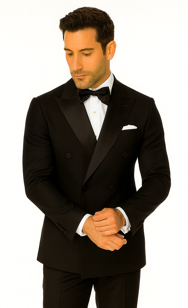 Rossi Man Zeus RM1001 Premium Men’s Tuxedo - Slim Fit Formal Suit by USA Men's Outlet
