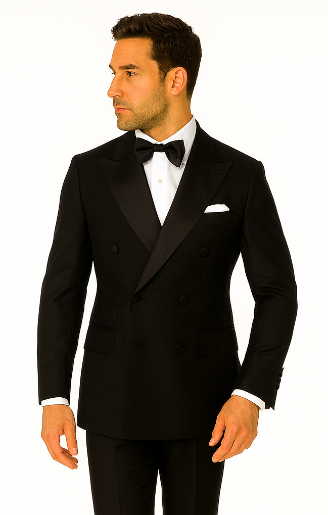 Rossi Man Zeus RM1001 Premium Men’s Tuxedo - Slim Fit Formal Suit by USA Men's Outlet