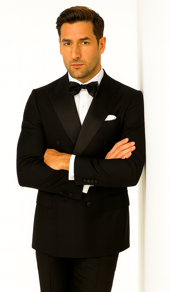 Rossi Man Zeus RM1001 Premium Men’s Tuxedo - Slim Fit Formal Suit by USA Men's Outlet