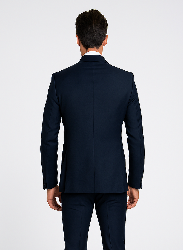 Rossi Man Zeus RM1004 - Premium Men’s Tuxedo for Classic Formal Style - Modern Slim Fit Black-Tie by USA Men's Outlet