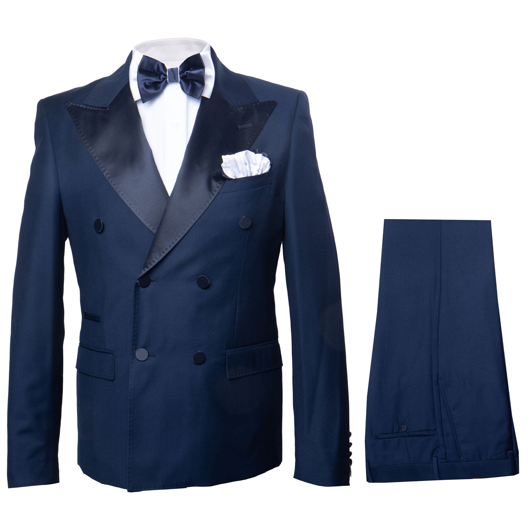 Rossi Man Zeus RM1004 - Premium Men’s Tuxedo for Classic Formal Style - Modern Slim Fit Black-Tie by USA Men's Outlet