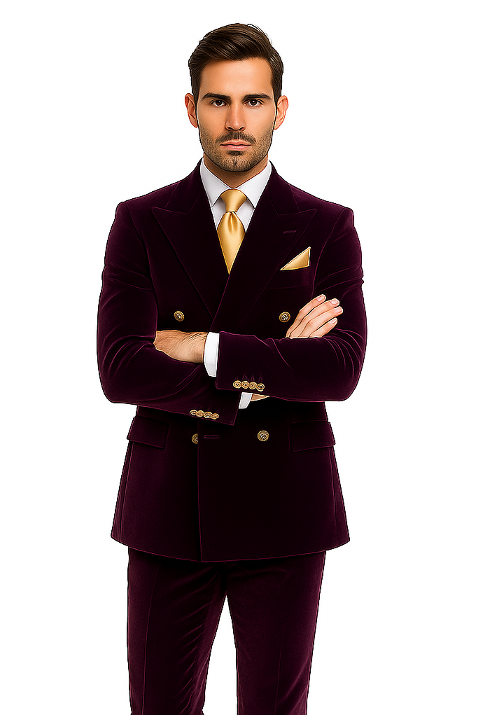 Rossi Man Zeus RM1573 - Elegant Men’s Tuxedo for Formal Occasions - Slim Fit Black-Tie Suit by USA Men's Outlet
