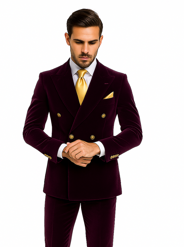 Rossi Man Zeus RM1573 - Elegant Men’s Tuxedo for Formal Occasions - Slim Fit Black-Tie Suit by USA Men's Outlet