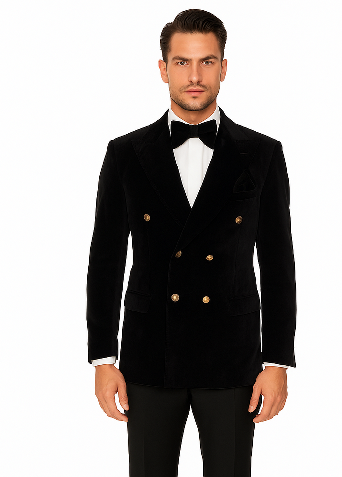 Rossi Man Zeus RM1575 - Men’s Tuxedo for Formal Events- Slim Fit Black-Tie Suit USA Men's Outlet
