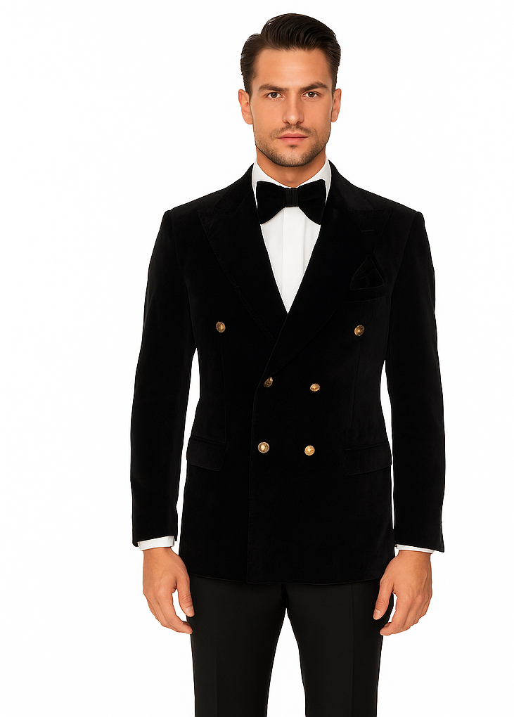 Rossi Man Zeus RM1575 - Men’s Tuxedo for Formal Events- Slim Fit Black-Tie Suit USA Men's Outlet