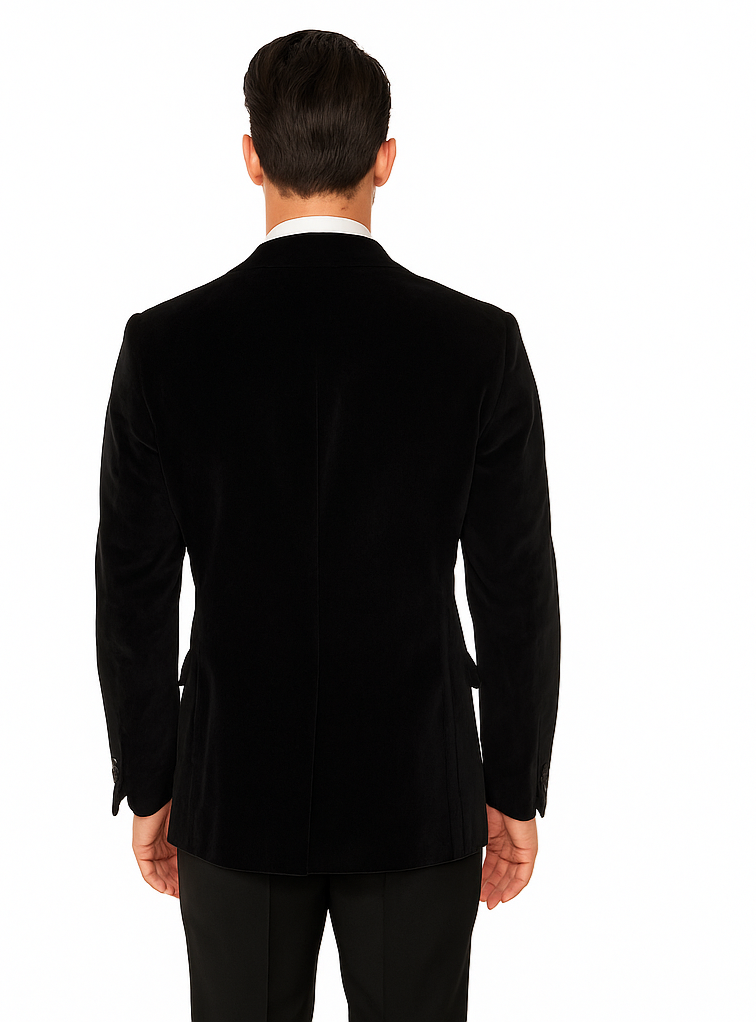 Rossi Man Zeus RM1575 - Men’s Tuxedo for Formal Events- Slim Fit Black-Tie Suit USA Men's Outlet