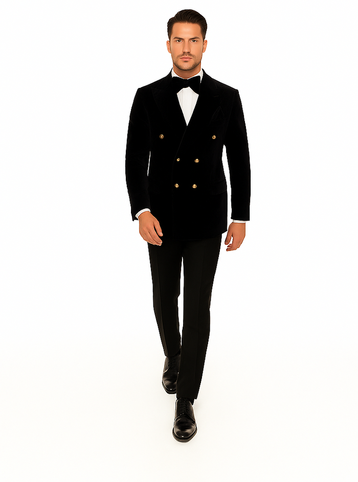 Rossi Man Zeus RM1575 - Men’s Tuxedo for Formal Events- Slim Fit Black-Tie Suit USA Men's Outlet