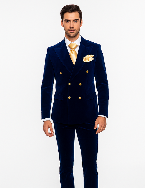 Rossi Man Zeus RM1576 - Classic Men’s Tuxedo for Elegant Formalwear - Slim Fit Black-Tie by USA Men's Outlet