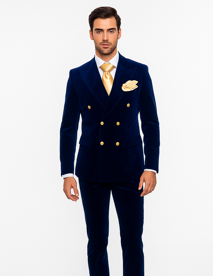 Rossi Man Zeus RM1576 - Classic Men’s Tuxedo for Elegant Formalwear - Slim Fit Black-Tie by USA Men's Outlet