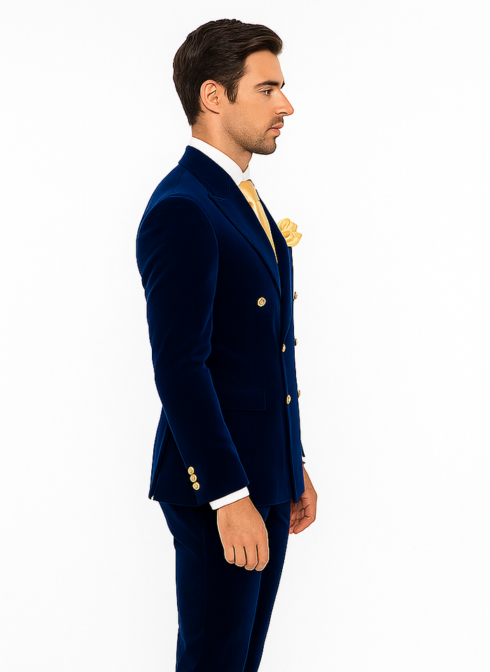 Rossi Man Zeus RM1576 - Classic Men’s Tuxedo for Elegant Formalwear - Slim Fit Black-Tie by USA Men's Outlet
