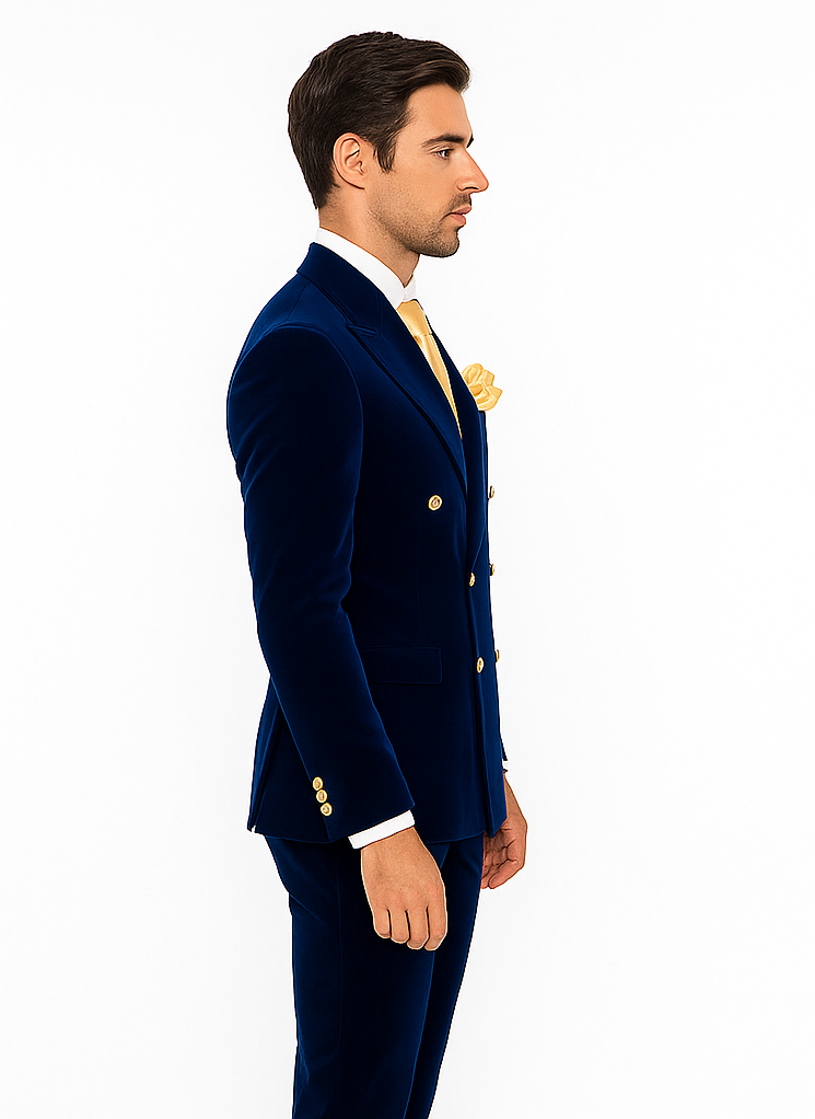 Rossi Man Zeus RM1576 - Classic Men’s Tuxedo for Elegant Formalwear - Slim Fit Black-Tie by USA Men's Outlet