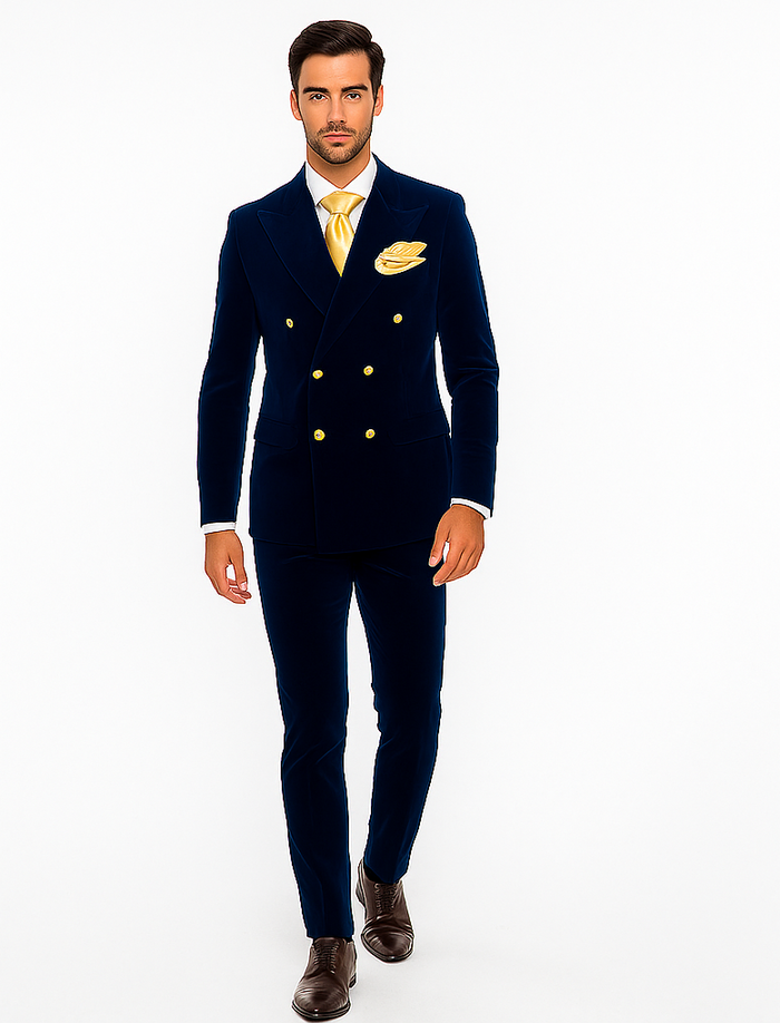 Rossi Man Zeus RM1576 - Classic Men’s Tuxedo for Elegant Formalwear - Slim Fit Black-Tie by USA Men's Outlet
