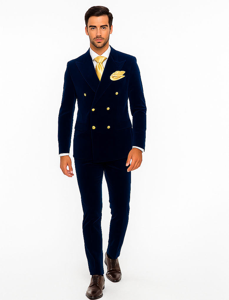 Rossi Man Zeus RM1576 - Classic Men’s Tuxedo for Elegant Formalwear - Slim Fit Black-Tie by USA Men's Outlet