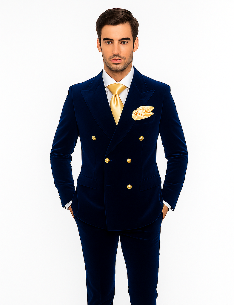 Rossi Man Zeus RM1576 - Classic Men’s Tuxedo for Elegant Formalwear - Slim Fit Black-Tie by USA Men's Outlet