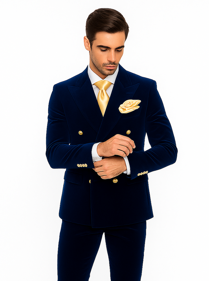 Rossi Man Zeus RM1576 - Classic Men’s Tuxedo for Elegant Formalwear - Slim Fit Black-Tie by USA Men's Outlet