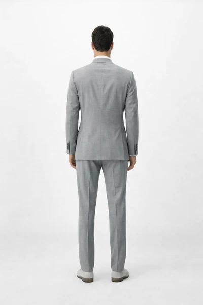 Rossiman Men’s Dress Suit - Timeless Classic Formal Suit for Men - Italian Tailored Luxury Slim Fit Design by USA Men's Outlet