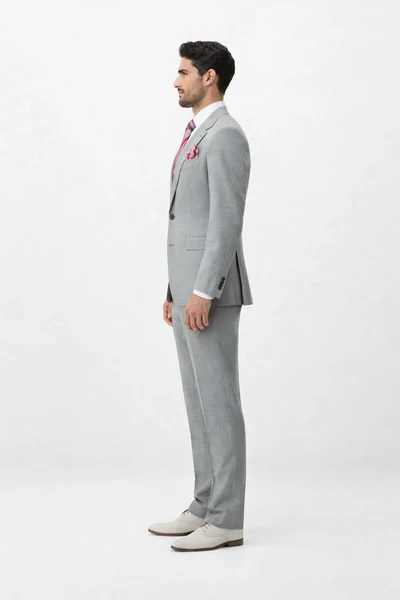 Rossiman Men’s Dress Suit - Timeless Classic Formal Suit for Men - Italian Tailored Luxury Slim Fit Design by USA Men's Outlet