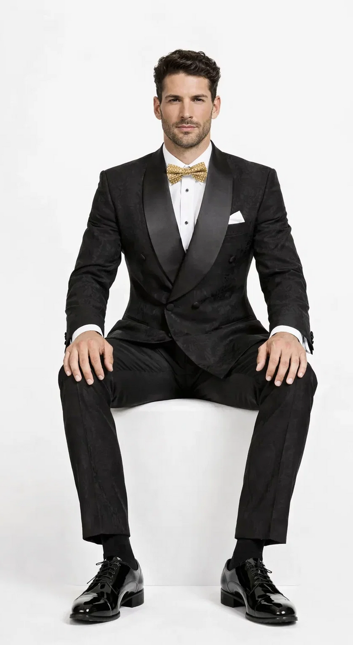 Rossiman Rossi Men’s Formal Suit - Stylish Tailored Dress Suit by Rossi Man - Italian Slim Fit Luxury Formalwear USA Men's Outlet