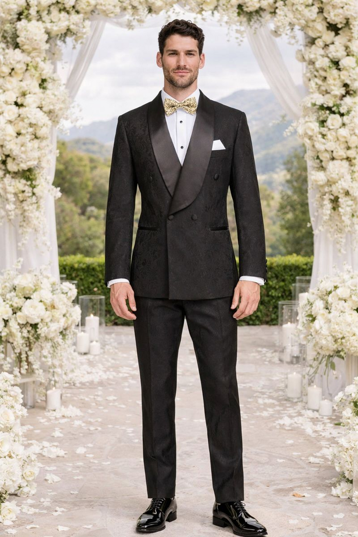 Rossiman Rossi Men’s Formal Suit - Stylish Tailored Dress Suit by Rossi Man - Italian Slim Fit Luxury Formalwear USA Men's Outlet